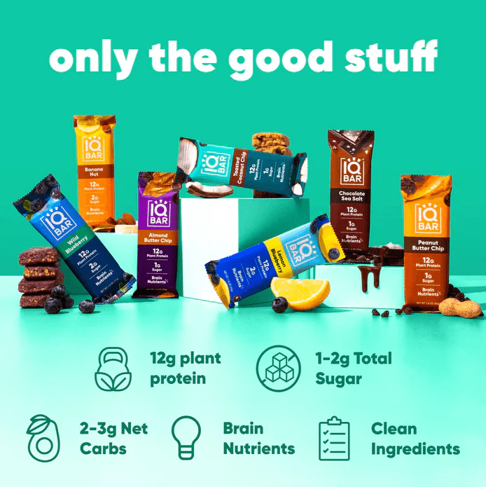 7 Bar sampler variety box | Plant Protein bars | IQBAR - Image 4